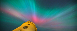 Utrolig flott nordlys over Bergen i natt