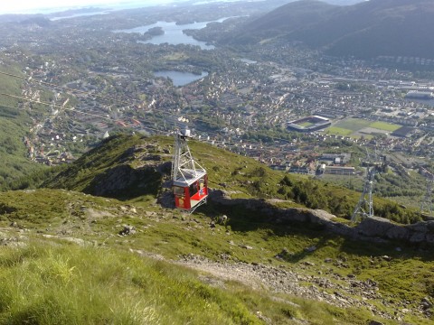 Areal cableway Ulriken Bergen